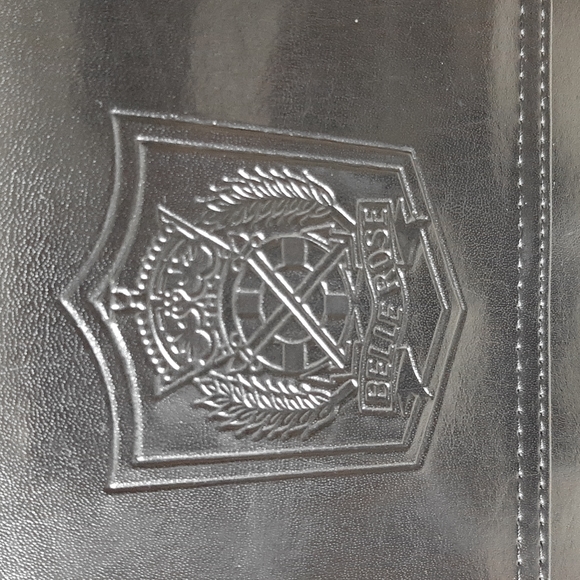 Vintage Belle Rose Black Crocodille Print Detail Handbag Organizer - Picture 2 of 4